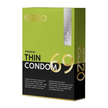  Тонкие презервативы EGZO "Thin