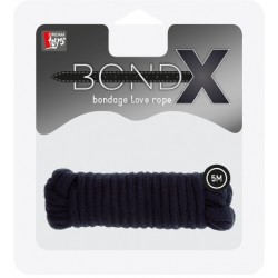  Веревка для бондажа BONDX LOVE ROPE - 5M BLACK 